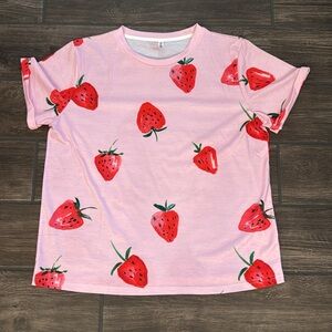 Strawberry shortsleeved t-shirt